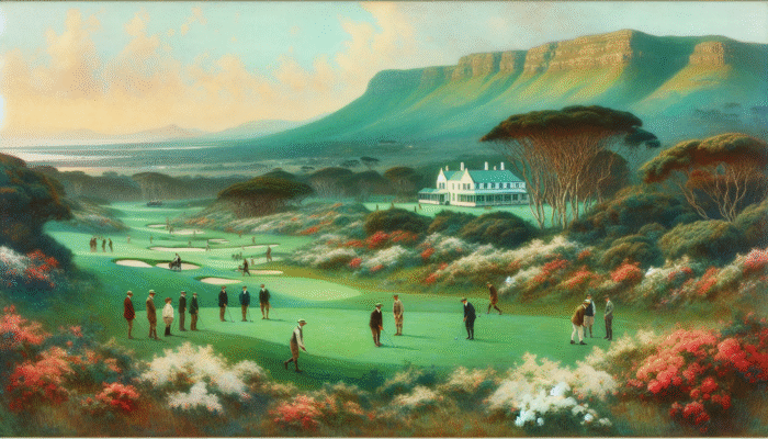 Historic George Golf Club, founded in 1886, features an 18-hole course set in South Africa's Garden Route, surrounded by scenic landscapes.