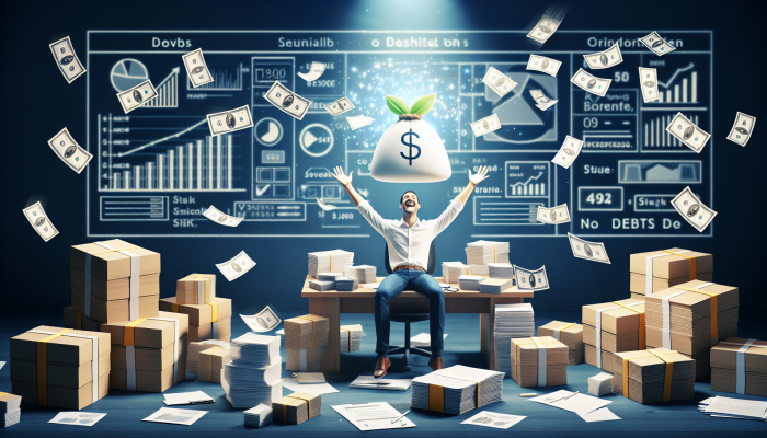 Debt Consolidation for People with No Experience: A Beginner's Guide | DCL Debt Consolidation for People with No Experience: A person organising a single loan document amidst smaller debt papers, symbolising debt consolidation.