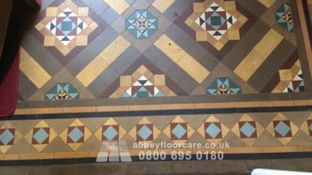 Victorian Tiles Restoration for Worn Minton Floors