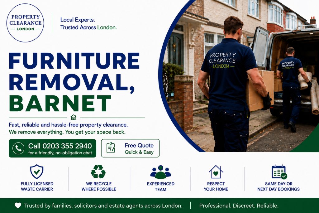 Furniture Removal Services in Barnet: Expert Tips and Advice